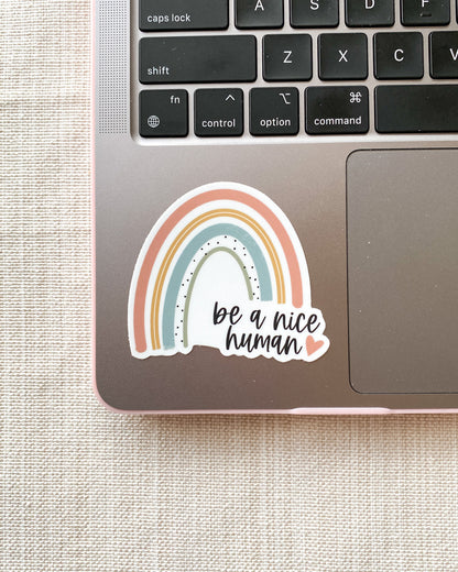 Be a Nice Human Sticker