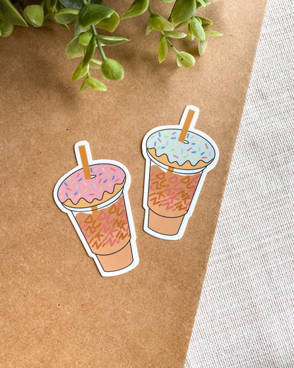 Dunkin Inspired Coffee Sticker