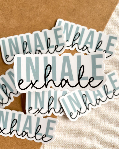 Inhale Exhale Sticker