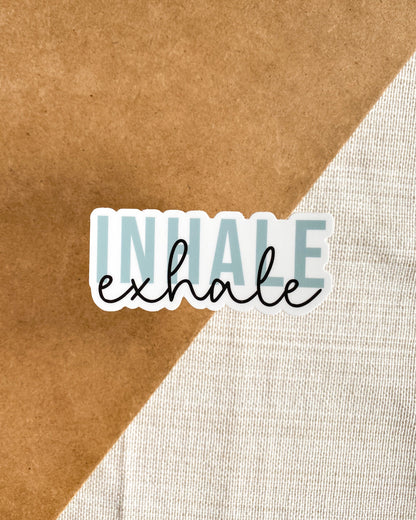 Inhale Exhale Sticker