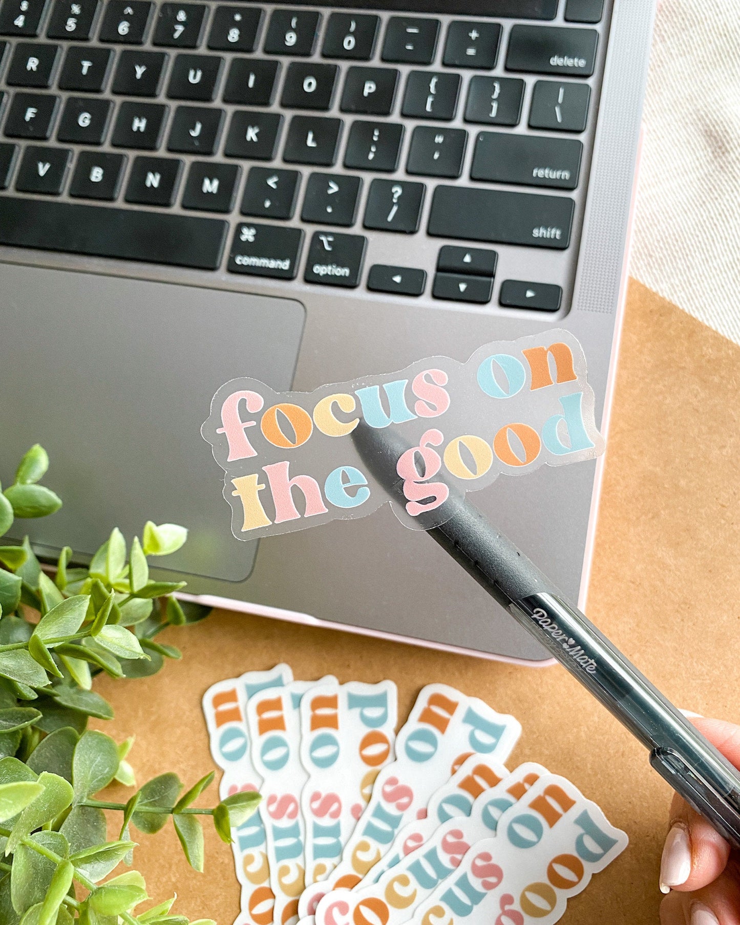 Focus on the Good Sticker - Clear