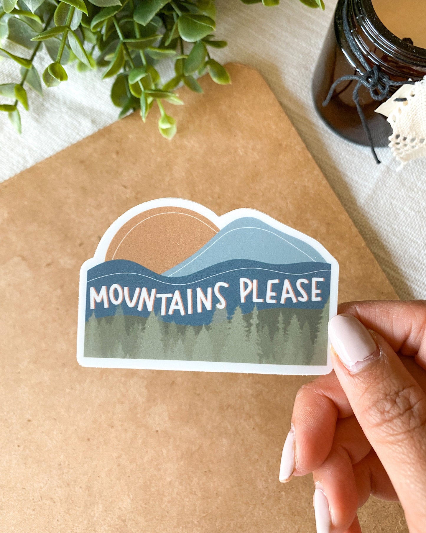 Mountains Please Sticker