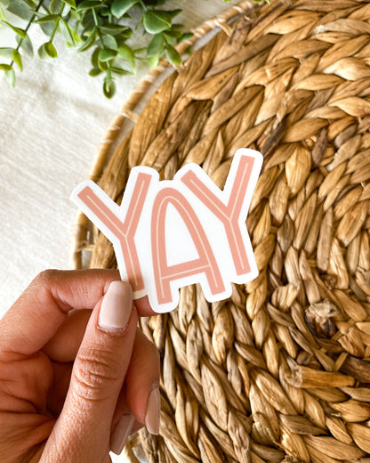 YAY Sticker