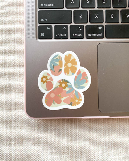Floral Paw Sticker